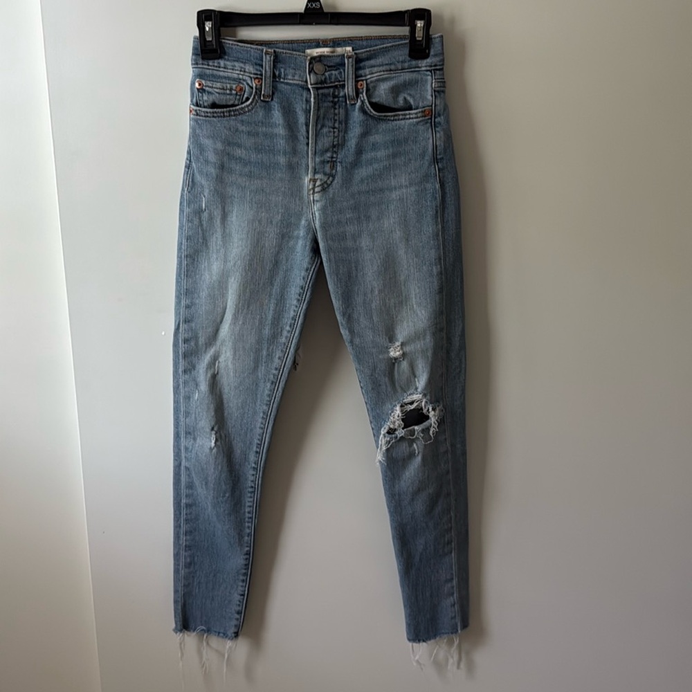 LEVI’s the wedgie ripped skinny jeans